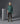 Pull long col roulé amovible - Vert Gris