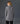 Pull long col roulé amovible - Gris Moyen