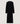 Robe longue milano en laine mérinos - Noir