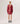 Short zipped leather jacket - Ruby Red