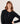 Pull col tunisien en cachemire - Noir