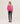 Wide striped cashmere sweater - Toned Pink