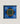 Bandana en soie géométrique - Bleu