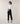 Pantalon cigarette en maille milano - Noir