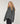 Pull oversize en grosse maille chiné - Gris Chiné