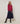 Pull col rond en maille fine - Grenat