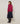 Pull col rond en maille fine - Grenat