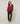 Pull col V en maille fine - Brique