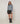 Pull col cheminé chiné - Bleu