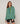 Pull oversize à capuche chiné - Vert