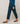 Straight printed canvas pants - Blue
