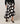 Jupe longue asymétrique en toile imprimée - Pois