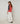 Gilet tricolore en laine mérinos - Orange Corail