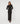 Robe longue drapée - Noir