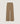 High-waisted wide-leg cotton pant - Dark beige