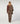 Straight stretch suede leather pant